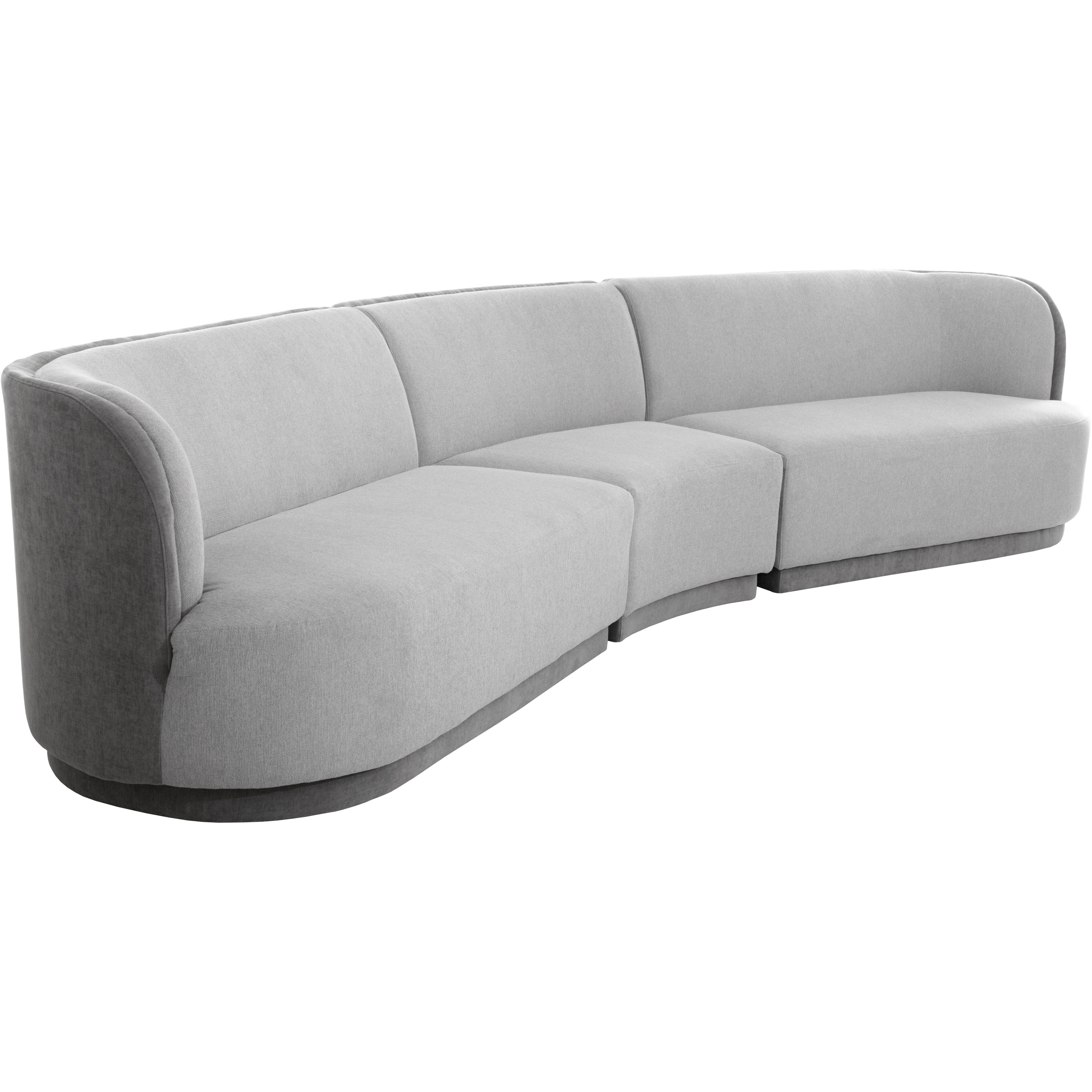 Jaclyn Egypt Light Grey / Danny Medium Grey Modular Right Armchair